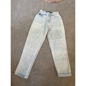 Z Cavaricci light wash vintage high waist jean tapered straight size 30